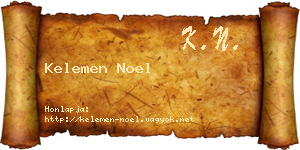 Kelemen Noel névjegykártya